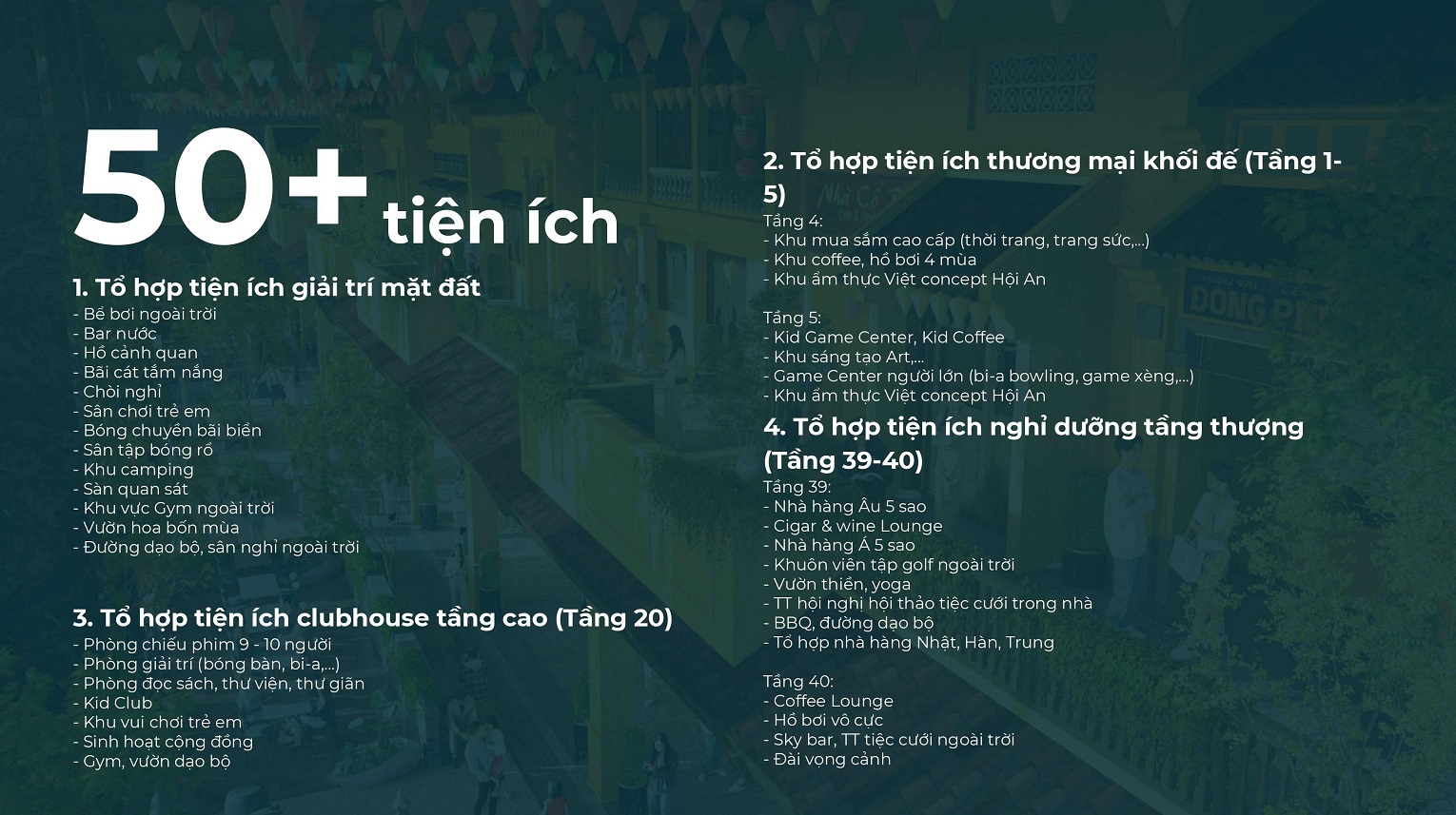 Hệ thống 50+ Tiện ích Noble Crystal Tây Hồ