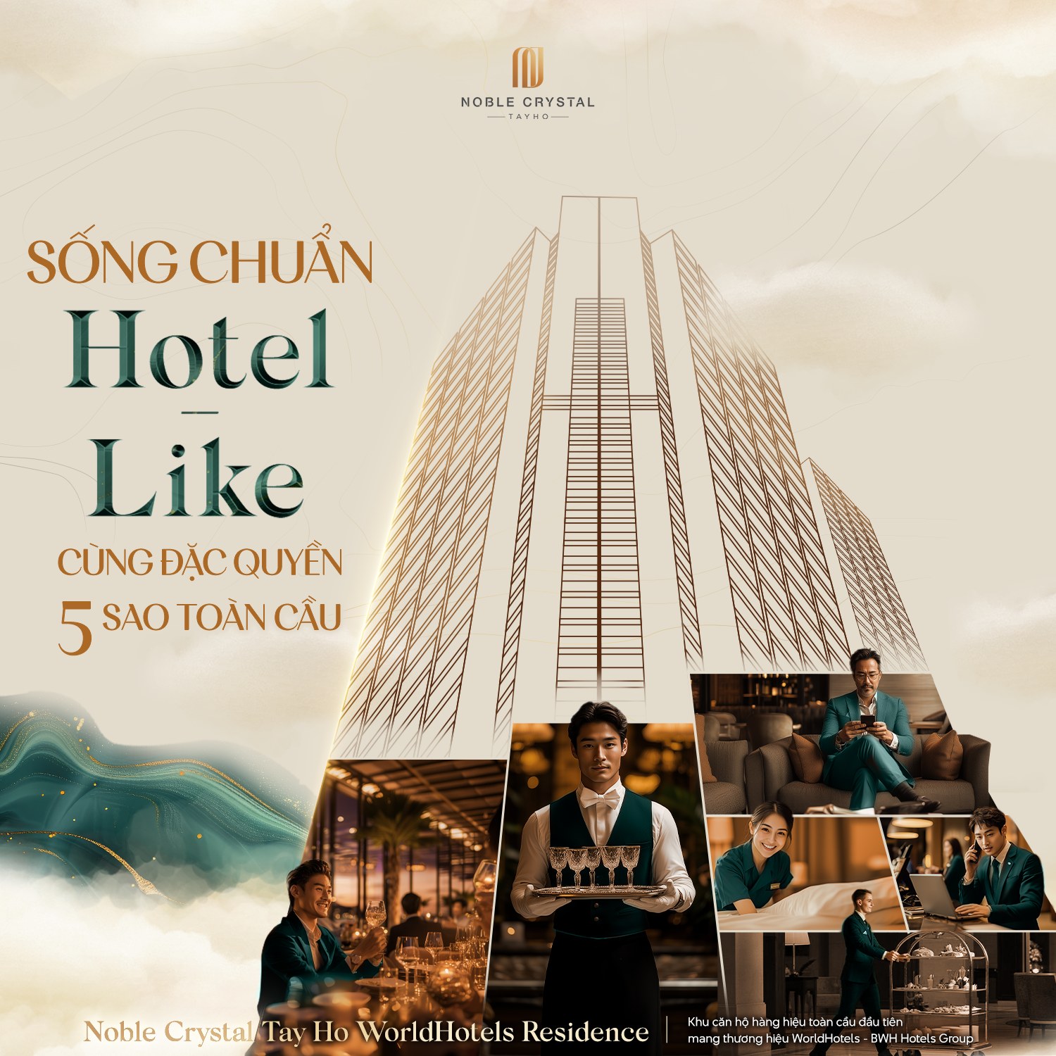 Dịch vụ Hotel Like tại Noble Crystal Tây Hồ