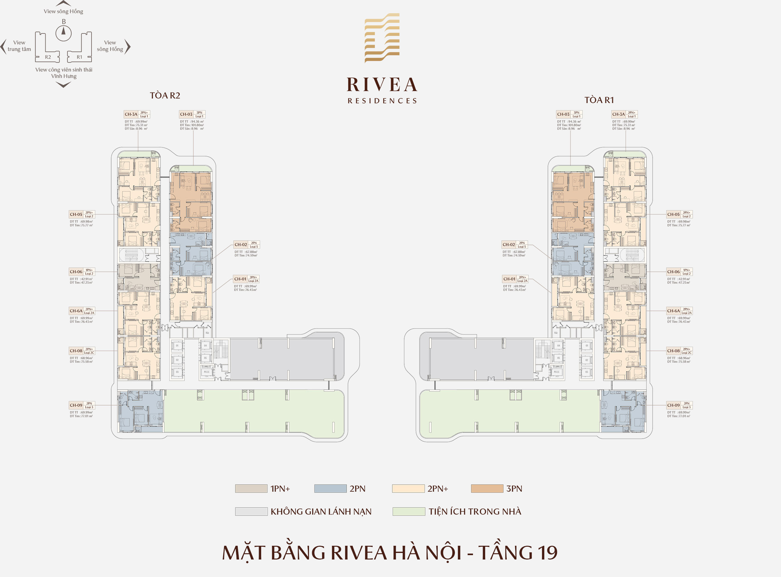 Mặt bằng dự án Rivea Hà Nội