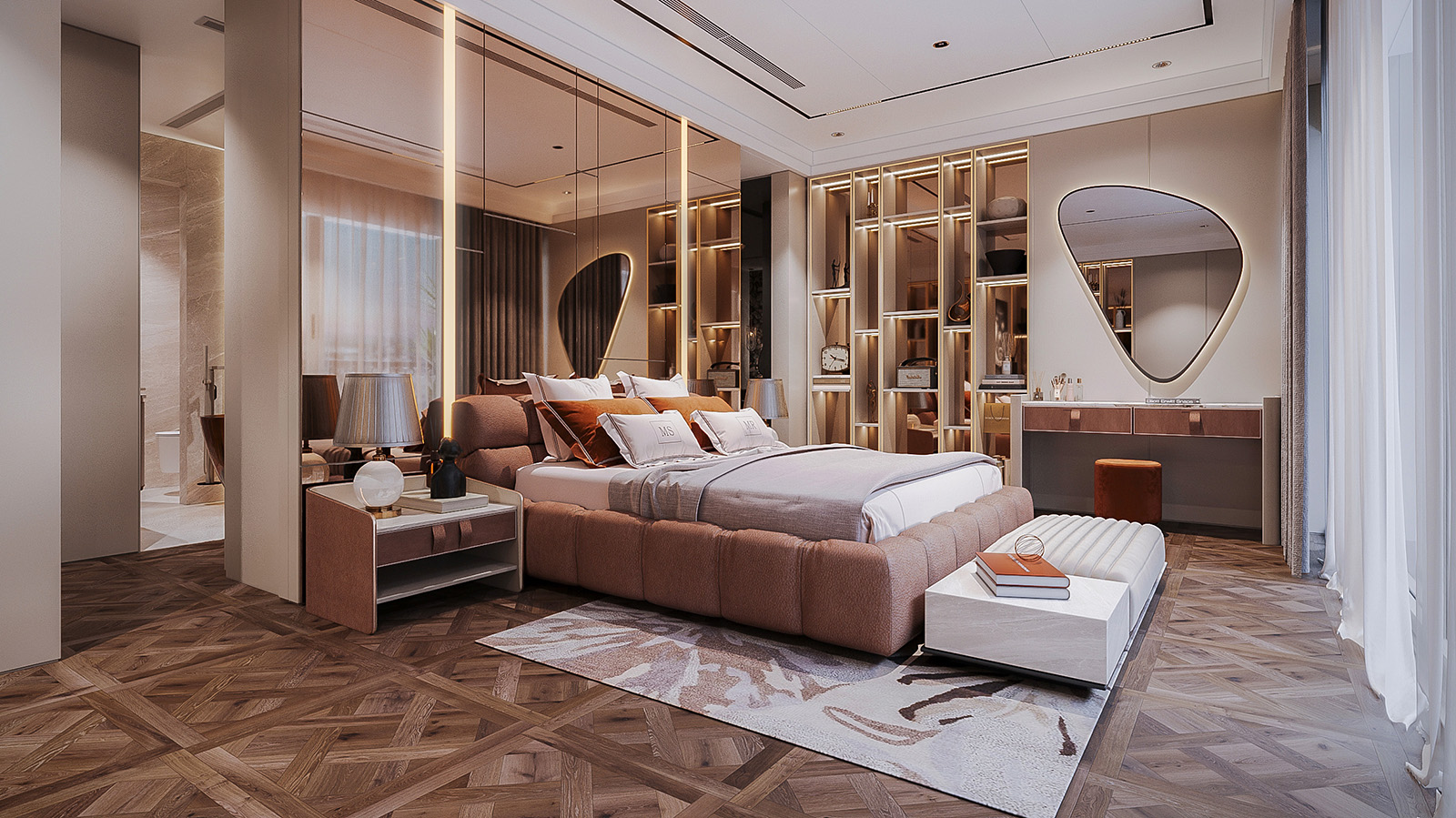 Phòng ngủ Sky Mansion Noble Crystal Tây Hồ