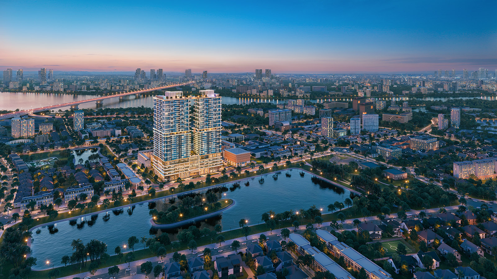 Căn 3 ngủ Rivea Hà Nội view sông hồng