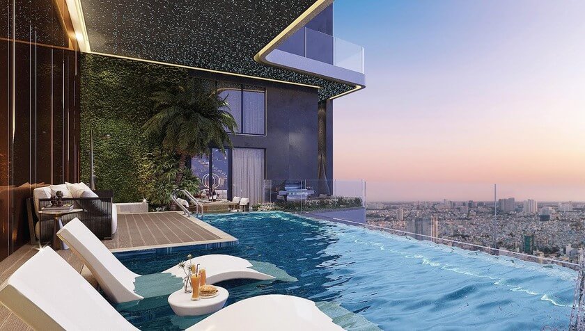 Bể bơi căn hộ Sky Villas Noble Crystal Tây Hồ