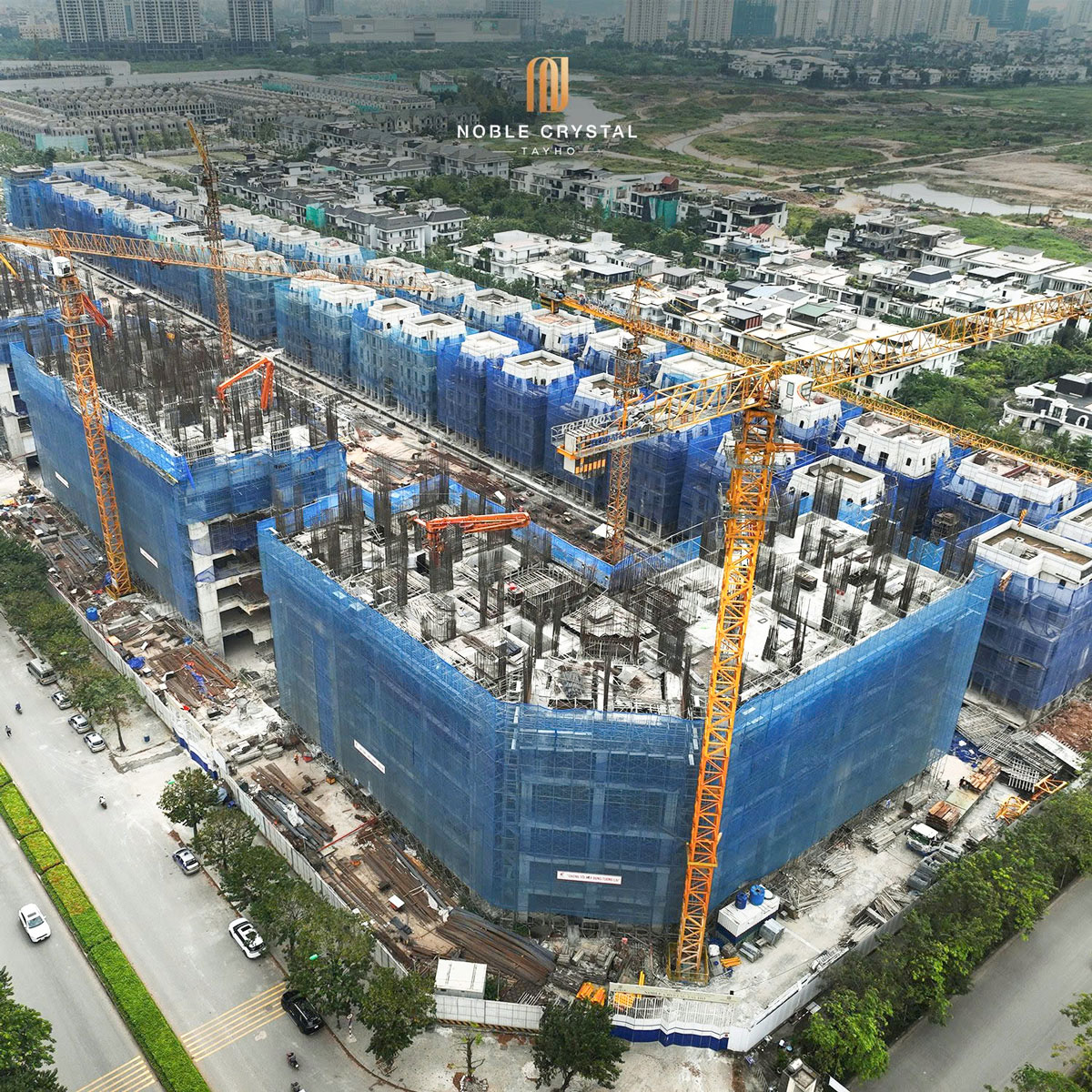 Tiến độ thi công Noble Crystal Tây Hồ - tháng 10/2024