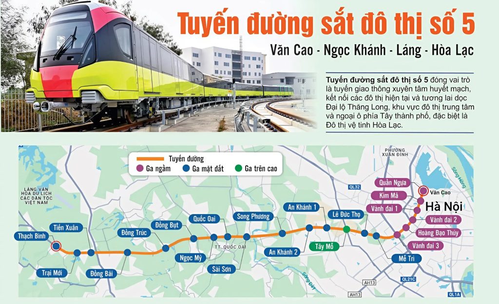 Metro 5 văn cao - hòa lạc