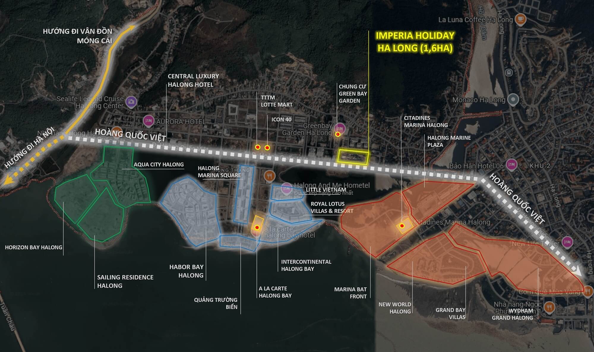 Vị trí Imperia Holiday Hạ Long